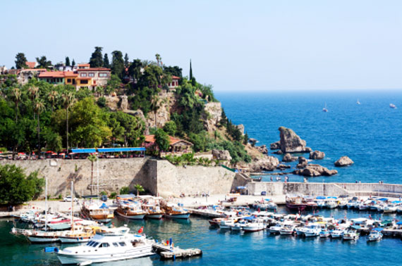 Türkische Riviera, Antalya - alter Hafen ( Urlaub, Reisen, Last-Minute-Reisen, Pauschalreisen )