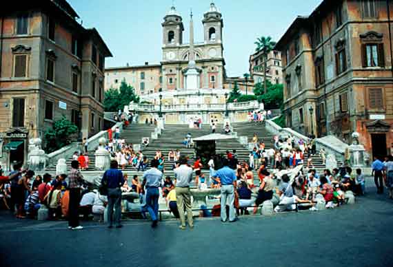 Italien, Rom - Spanische Treppe (Urlaub, Reisen, Last-Minute-Reisen, Pauschalreisen)