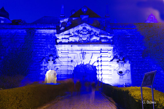 Kronach Leuchtet ( Festung Rosenberg ), Frankenwald, Bayern, Deutschland