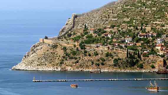 Seldschukische Burg Alanya, Türkische Riviera, Türkei ( Urlaub, Reisen, Lastminute-Reisen, Pauschalreisen )