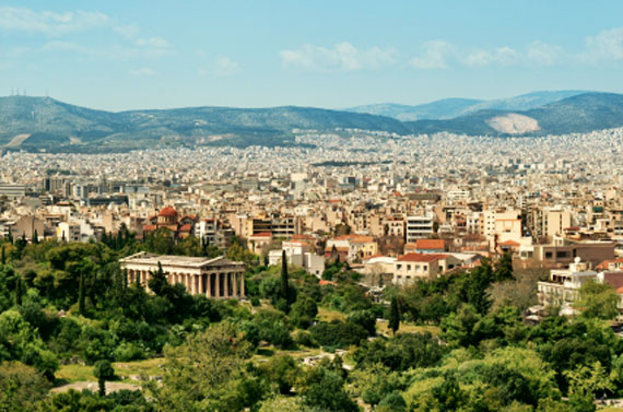 Griechenland - Tempel des Hephaistos im Zentrum Athens ( Urlaub, Reisen, Lastminute-Reisen, Pauschalreisen )