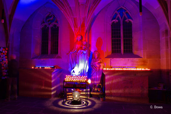 Kronach Leuchtet ( Kapelle Sankt Anna ), Frankenwald, Bayern, Deutschland