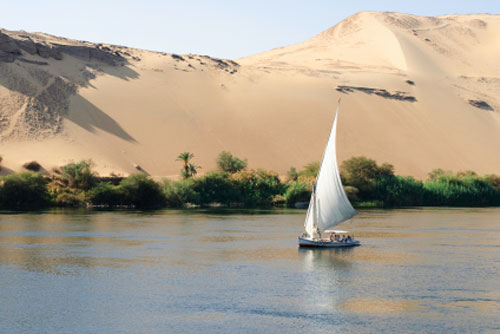 Ägypten, Felucca auf dem Nil ( Urlaub, Reisen, Lastminute-Reisen, Pauschalreisen )