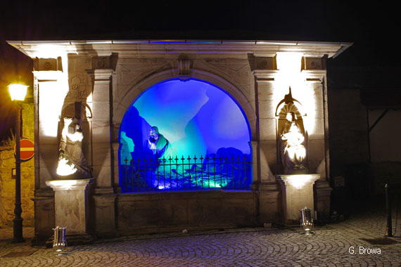 Kronach Leuchtet ( Stadtpfarrkirche Sankt Johannes ), Frankenwald, Bayern, Deutschland