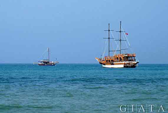 Ausflugsschiffe Side, Türkische Riviera, Türkei ( Urlaub, Reisen, Lastminute-Reisen, Pauschalreisen )