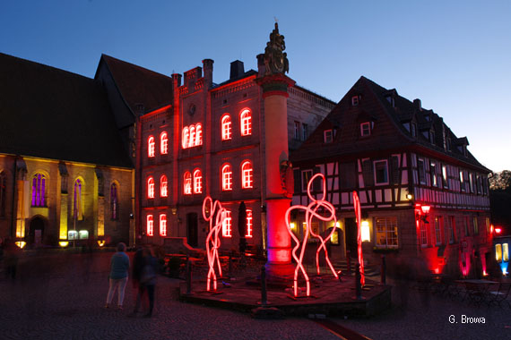 Kronach Leuchtet ( Melchior-Otto-Platz ), Frankenwald, Bayern, Deutschland