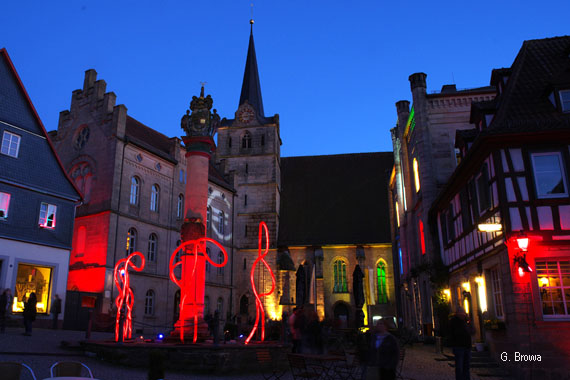 Kronach Leuchtet ( Melchior-Otto-Platz ), Frankenwald, Bayern, Deutschland