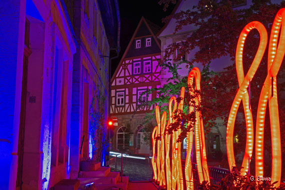 Kronach Leuchtet ( Melchior-Otto-Platz ), Frankenwald, Bayern, Deutschland