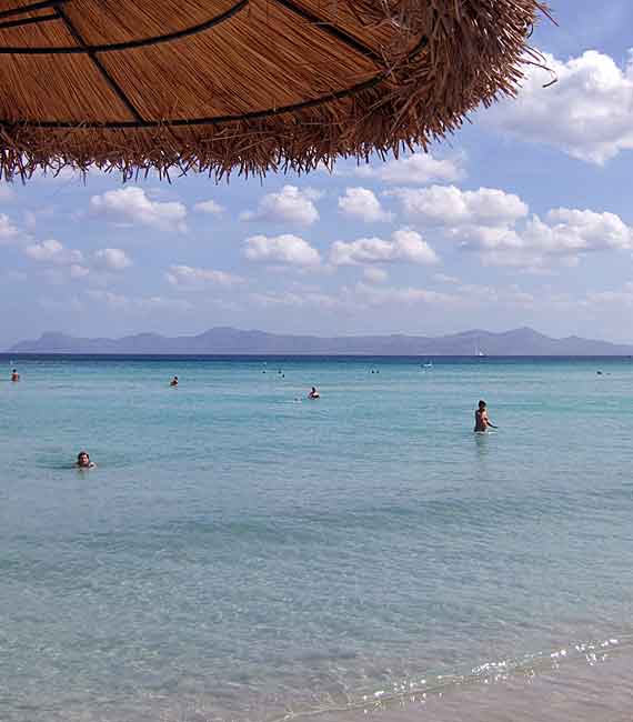 Sandstrand Playa de Muro (Platja de Muro), Alcudia, Mallorca, Spanien