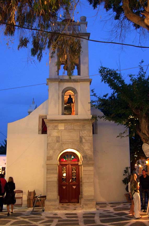 Kirche in Mykonso -  Griechische Insel Mykonos, Kykladen Inseln ( Urlaub, Reisen, Lastminute-Reisen, Pauschalreisen )