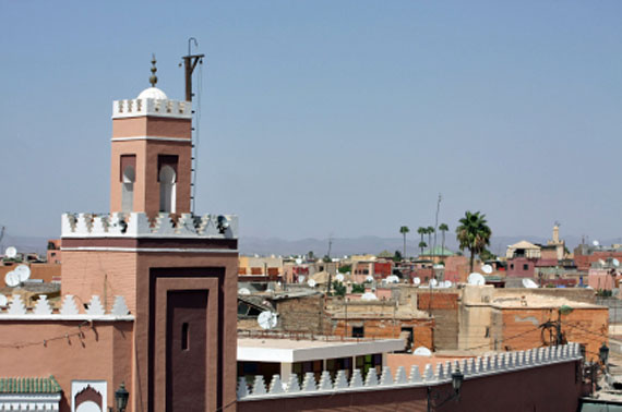 Über den Dächern von Marrakesch - Marokko ( Urlaub, Reisen, Lastminute-Reisen, Pauschalreisen )