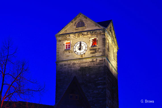 Kronach Leuchtet ( Stadtturm ), Frankenwald, Bayern, Deutschland