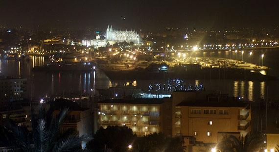 Kathedrale von Palma, Blick vom Grupotel Valparaiso Palace - Palma de Mallorca, Mallorca