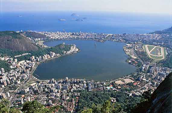 Brasilien, Rio de Janeiro - Blick vom Corcovado auf Rio (Zuckerhut) ( Urlaub, Reisen, Lastminute-Reisen, Pauschalreisen )