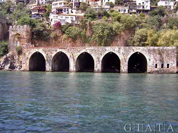 Seldschukische Schiffswerft in Alanya, Türkische Riviera, Türkei ( Urlaub, Reisen, Lastminute-Reisen, Pauschalreisen )