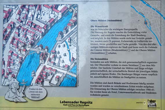 Obere Mühlen ( Steinmühlen) in Bamberg, Franken, Bayern, Deutschland