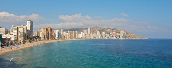 Spanien, Costa Blanca, Benidorm - Levante Beach ( Urlaub, Reisen, Lastminute-Reisen, Pauschalreisen )