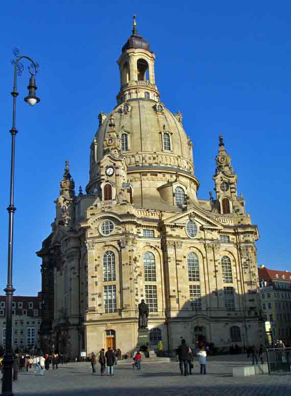 Frauenkirche in Dresden, Sachsen, Deutschland (Reisen, Urlaub)