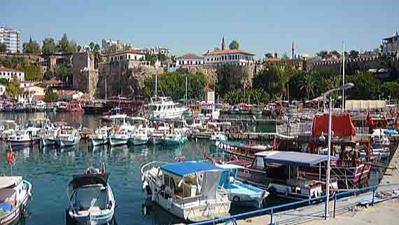 Alter Hafen Antalyas, Türkische Riviera, Türkei ( Urlaub, Reisen, Lastminute-Reisen, Pauschalreisen )