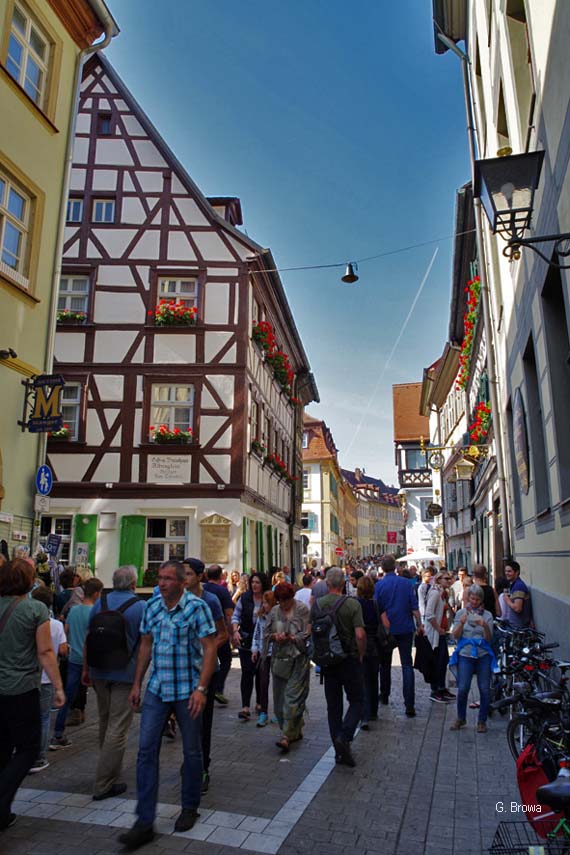 Sandstraße in Bamberg, Franken, Bayern, Deutschland