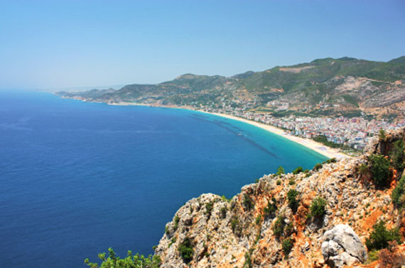 Kleopatra-Strand in Alanya, Türkische Riviera, Türkei ( Urlaub, Reisen, Lastminute-Reisen, Pauschalreisen )