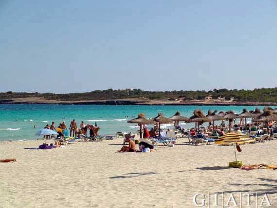 Strand von Cala Millor, Mallorca, Spanien ( Urlaub, Reisen, Lastminute-Reisen, Pauschalreisen )