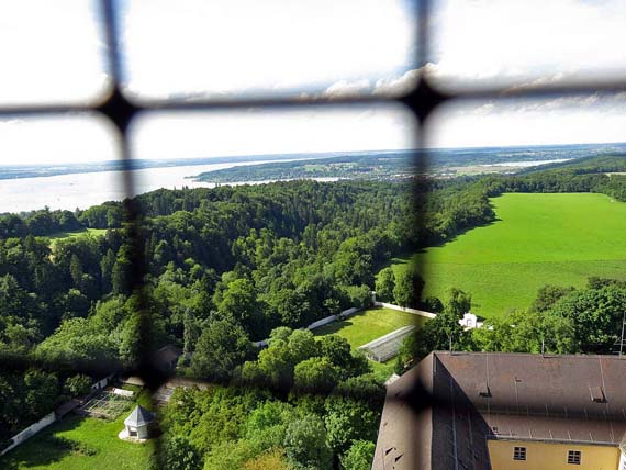 Oberbayern, Kloster Andechs - Blick vom Kirchturm, Herrsching (Reisen, Urlaub)
