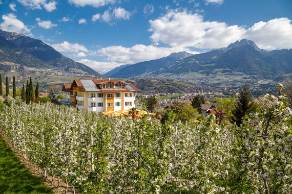 Landhaus Hotel Kristall – Marling bei Meran, Südtirol, Italien ( Urlaub, Reisen, Ferien, Wandern )