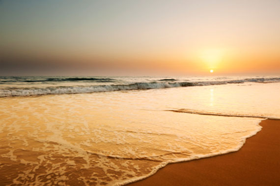 Spanien, Costa de la Luz - Sonnenuntergang am Strand ( Urlaub, Reisen, Lastminute-Reisen, Pauschalreisen )