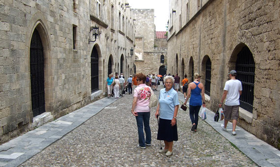 Griechische Insel Rhodos (Dodekanes Inseln) - Historische Ritterstrasse in Rhodos ( Urlaub, Reisen, Lastminute-Reisen, Pauschalreisen )
