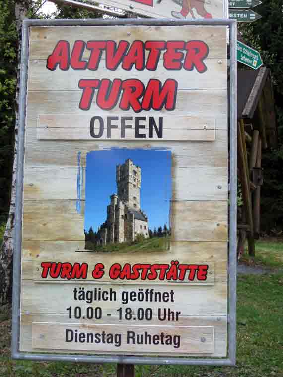 Altvaterturm in Lehesten - Thüringer Wald, Thüringen, Deutschland