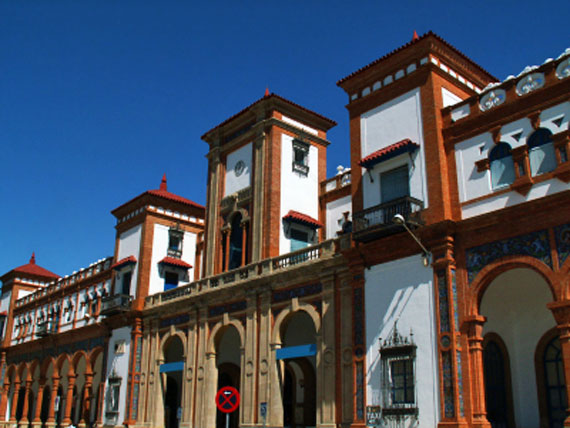 Spanien, Jerez de Frontera - Bahnhof (Urlaub, Reisen, Last-Minute-Reisen, Pauschalreisen)