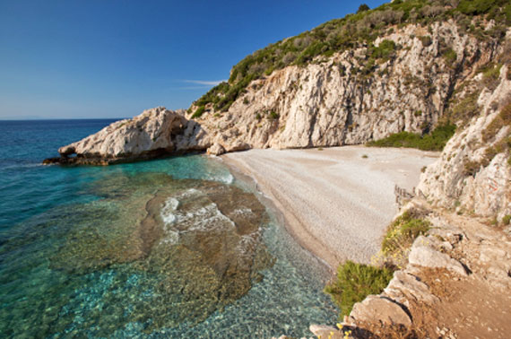 Griechische Insel Samos (Nordostägäische-Inseln) - Strand Micro Seitani ( Urlaub, Reisen, Lastminute-Reisen, Pauschalreisen )