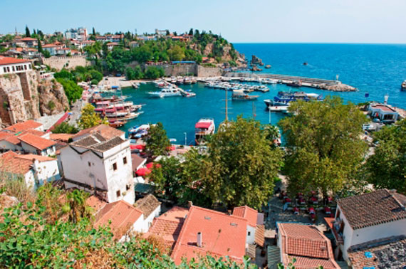 Türkische Riviera, Antalya - alter Hafen ( Urlaub, Reisen, Last-Minute-Reisen, Pauschalreisen ) 