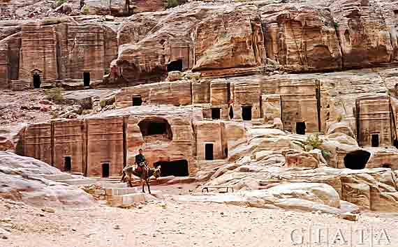 Jordanien,  Nabatäerstadt Petra  ( Urlaub, Reisen, Lastminute-Reisen, Pauschalreisen )