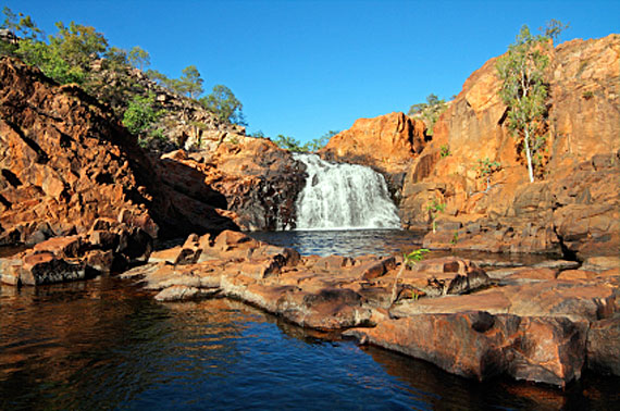 Australien. Northern Territory -Wasserfall im Kakadu-Nationalpark ( Urlaub, Reisen, Lastminute-Reisen, Pauschalreisen )