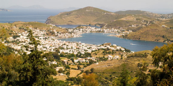 Griechische Insel Patmos (Dodekanes-Inseln) - Hafen von Skala ( Urlaub, Reisen, Lastminute-Reisen, Pauschalreisen )