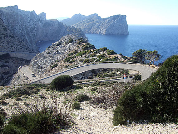 Mallorca, Formentor - Strasse zum Cap de Formentor ( Urlaub, Reisen, Lastminute-Reisen, Pauschalreisen )