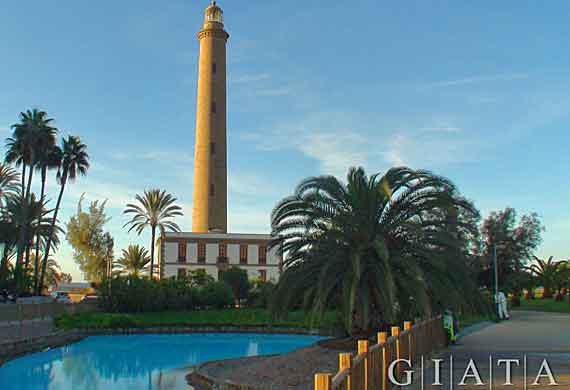 Kanaren, Gran Canaria, Maspalomas - Leuchtturm El Faro ( Urlaub, Reisen, Lastminute-Reisen, Pauschalreisen )