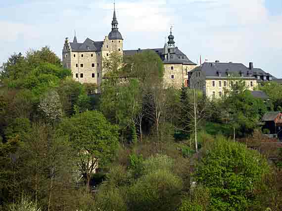 Die Mantelburg in Lauenstein, Ludwigstadt, Oberfranken, Bayern