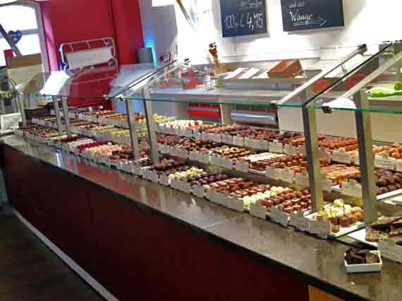 Fischbachmühle, Werksverkauf Confiserie Burg Lauenstein, Ludwigstadt, Oberfranken, Bayern