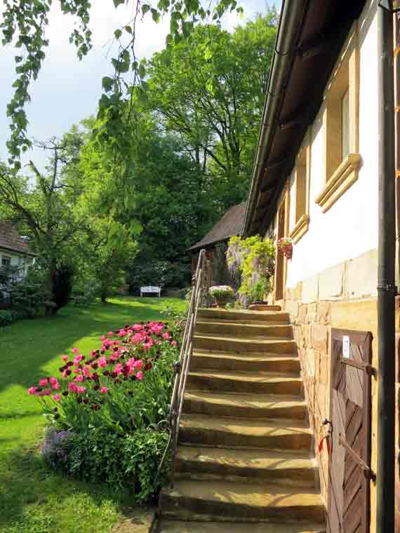 Restauriertes Bauernhaus in Nagel - Küps im Landkreis Kronach, Frankenwald, Bayern