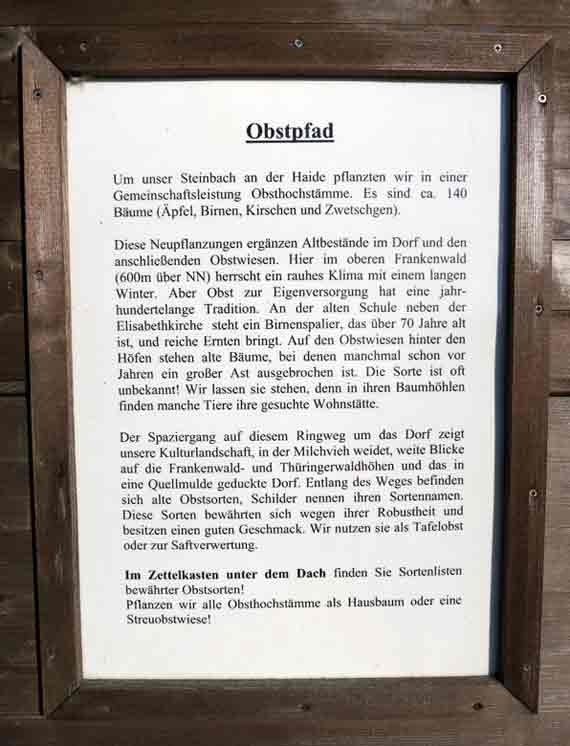 Steinbach an der Haide - Landkreis Kronach, Frankenwald, Bayern