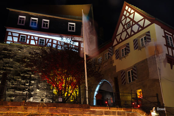 Kronach Leuchtet ( Bamberger Tor ), Frankenwald, Bayern, Deutschland